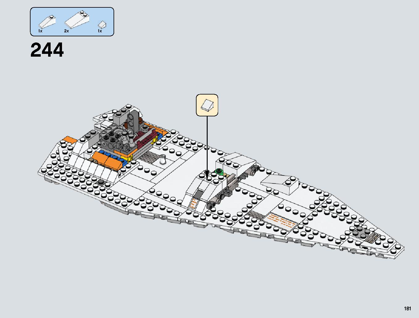 Snowspeeder 75144 LEGO information LEGO instructions 181 page