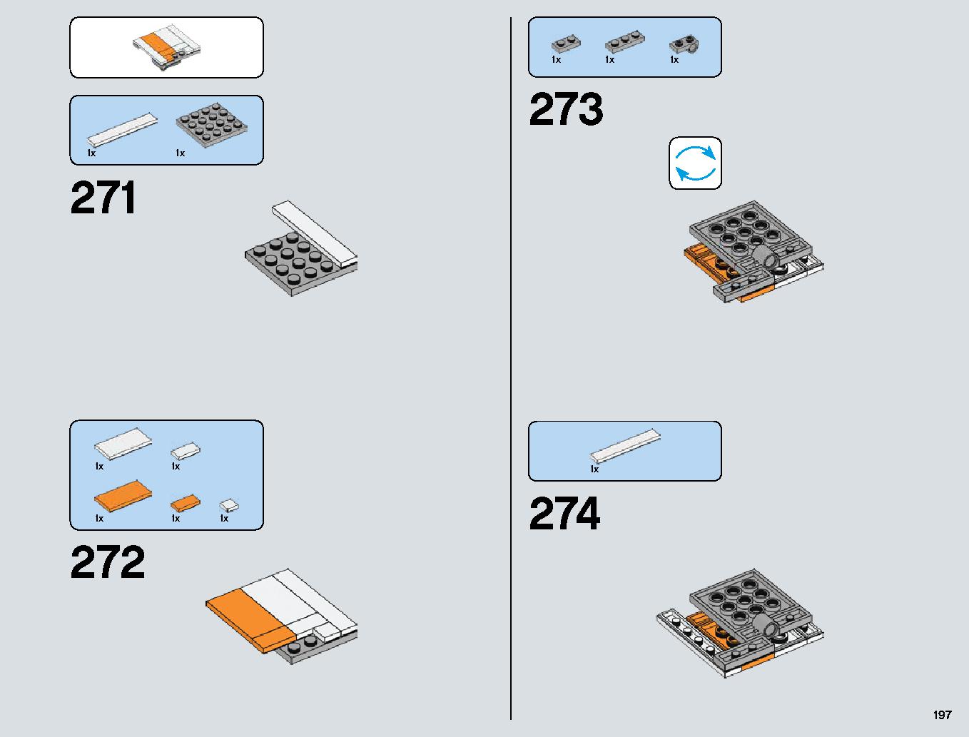 Snowspeeder 75144 レゴの商品情報 レゴの説明書・組立方法 197 page