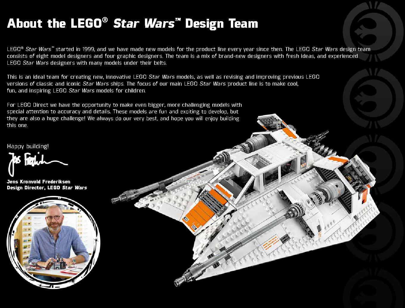 Snowspeeder 75144 LEGO information LEGO instructions 2 page