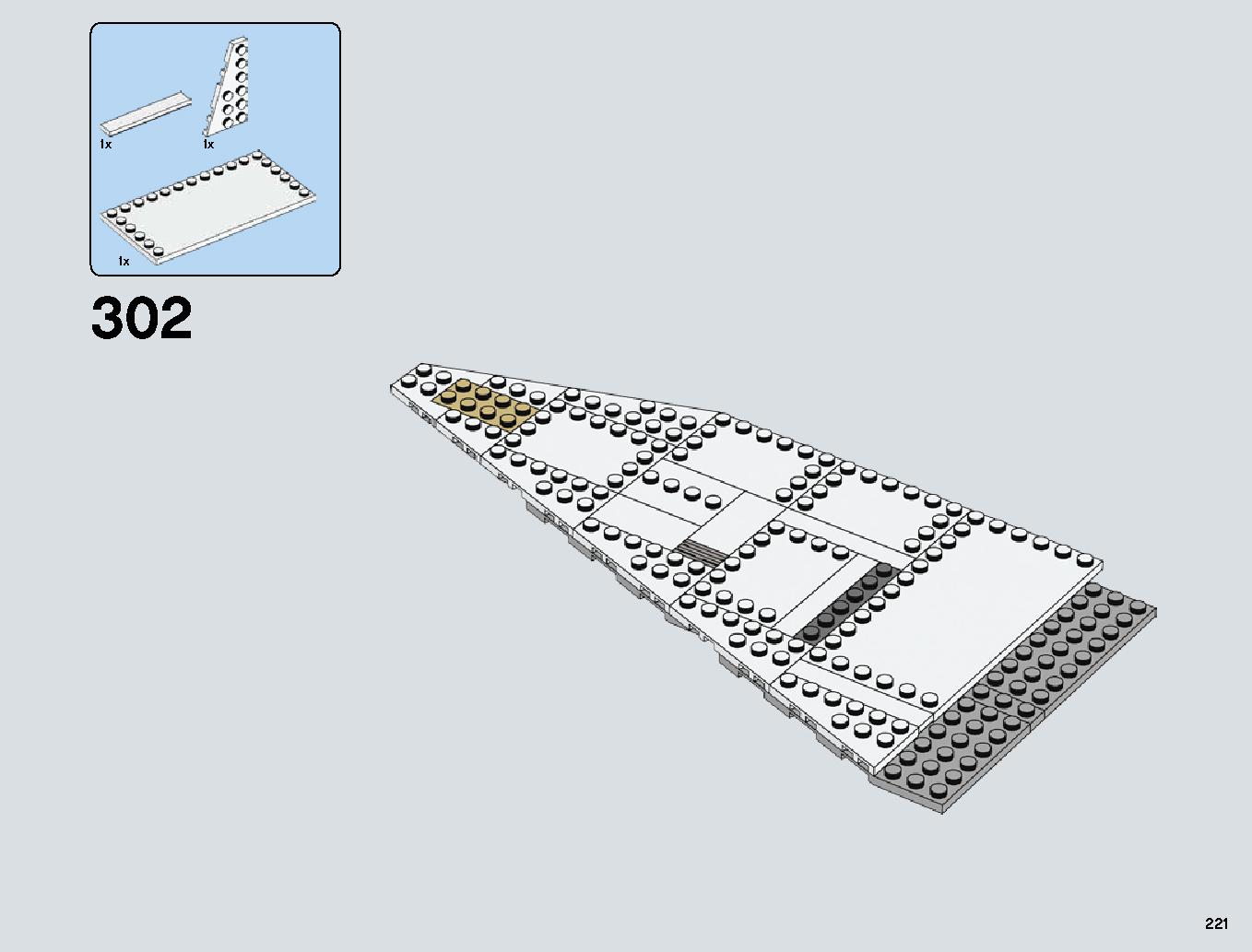 Snowspeeder 75144 LEGO information LEGO instructions 221 page