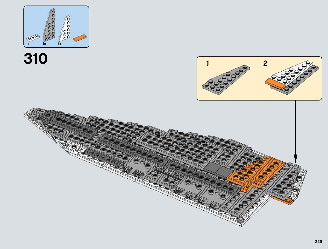 Snowspeeder 75144 LEGO information LEGO instructions 229 page