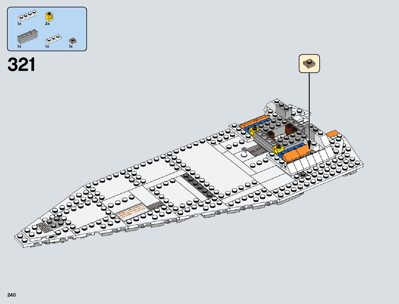 Snowspeeder 75144 レゴの商品情報 レゴの説明書・組立方法 240 page