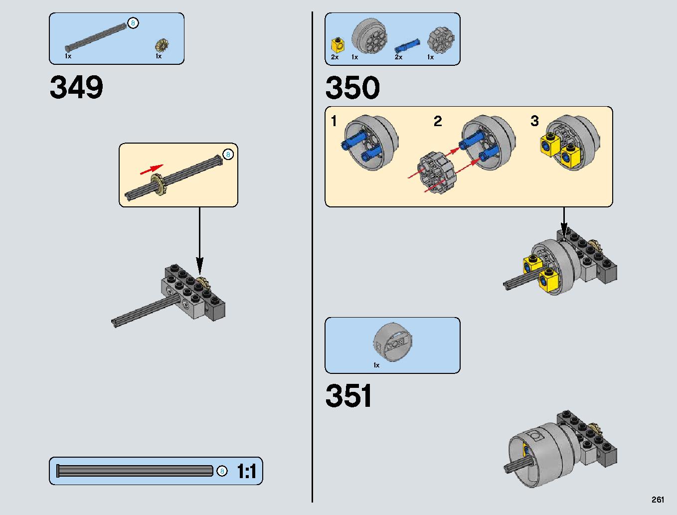 Snowspeeder 75144 LEGO information LEGO instructions 261 page