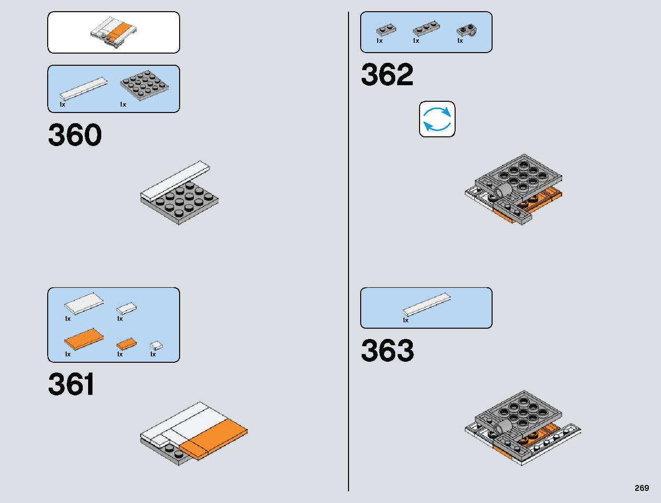 Snowspeeder 75144 LEGO information LEGO instructions 269 page