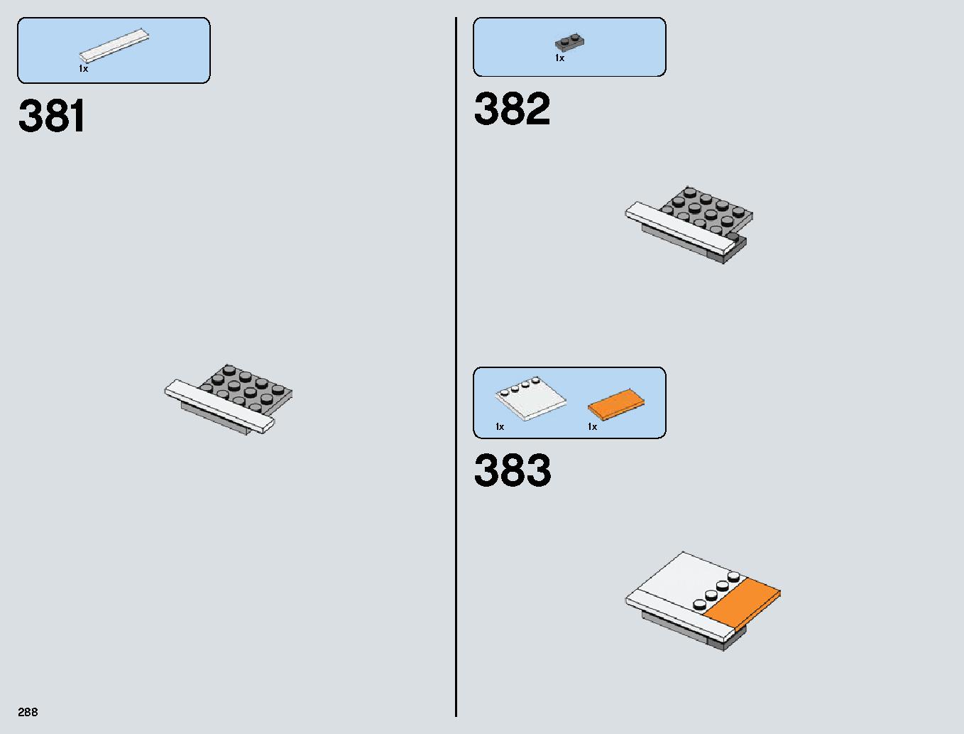 Snowspeeder 75144 レゴの商品情報 レゴの説明書・組立方法 288 page