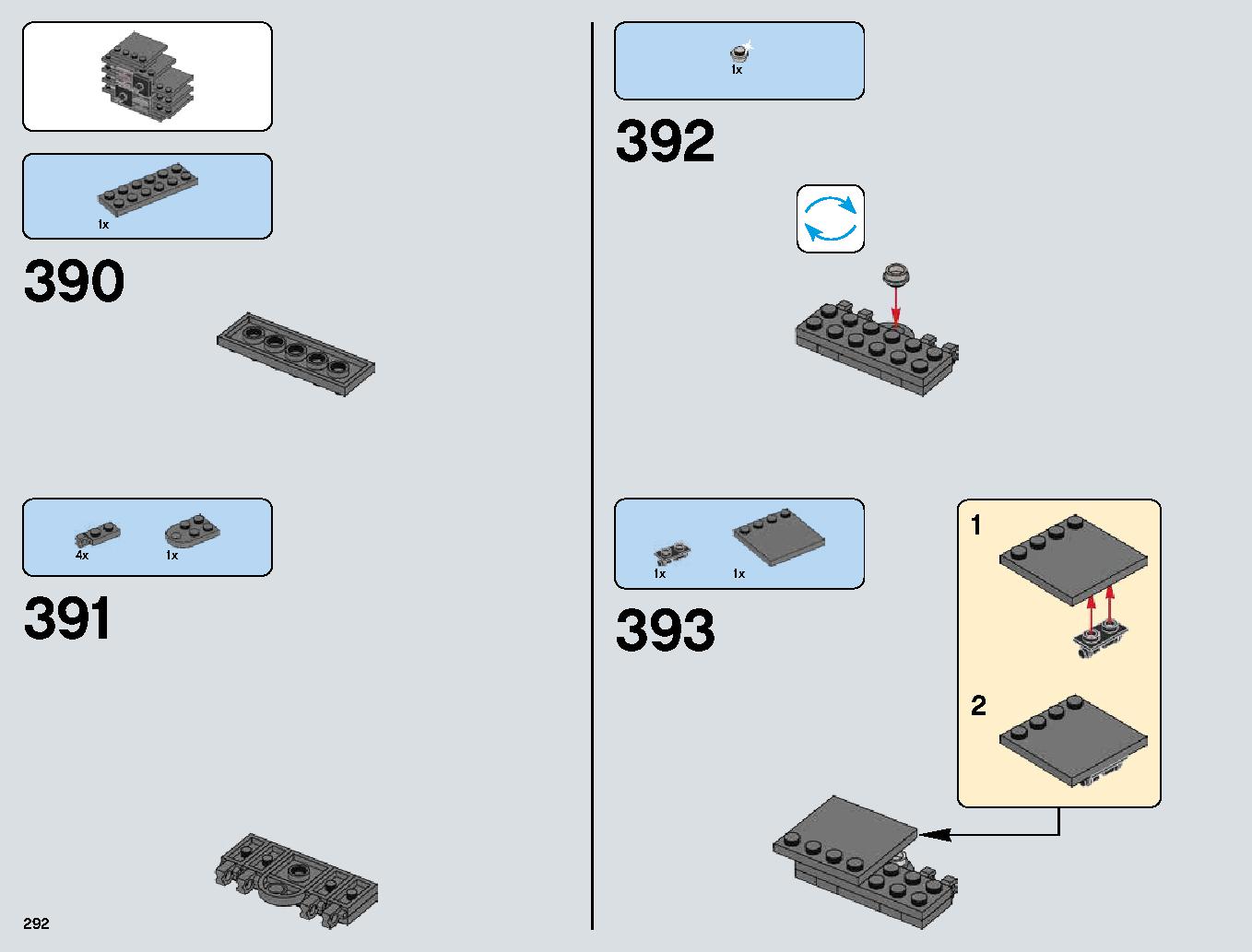 Snowspeeder 75144 レゴの商品情報 レゴの説明書・組立方法 292 page