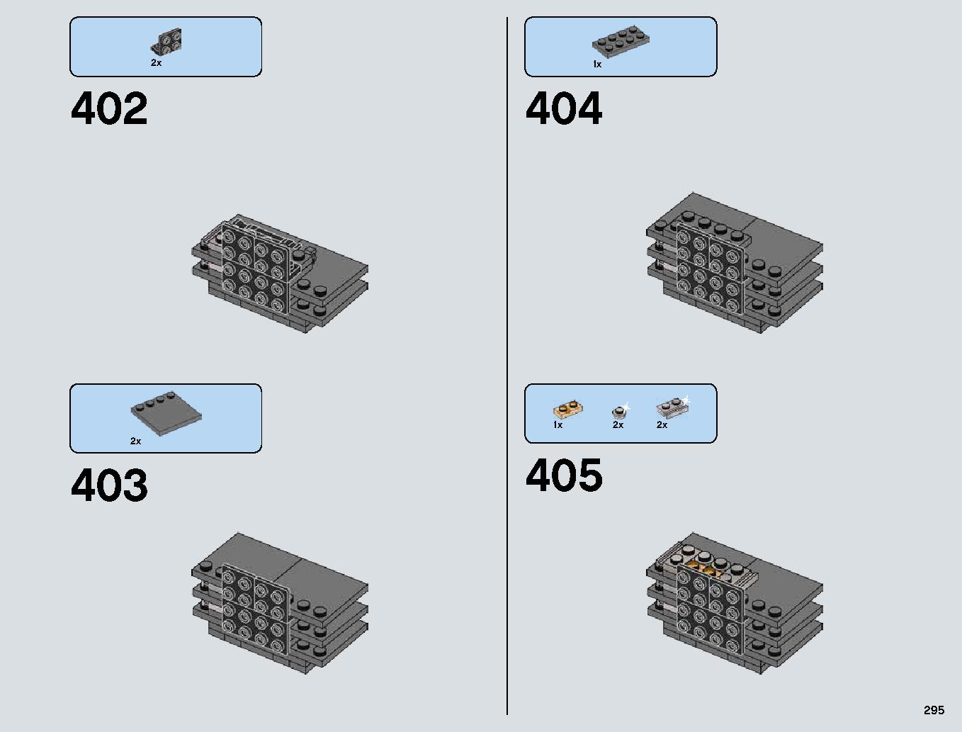 Snowspeeder 75144 レゴの商品情報 レゴの説明書・組立方法 295 page