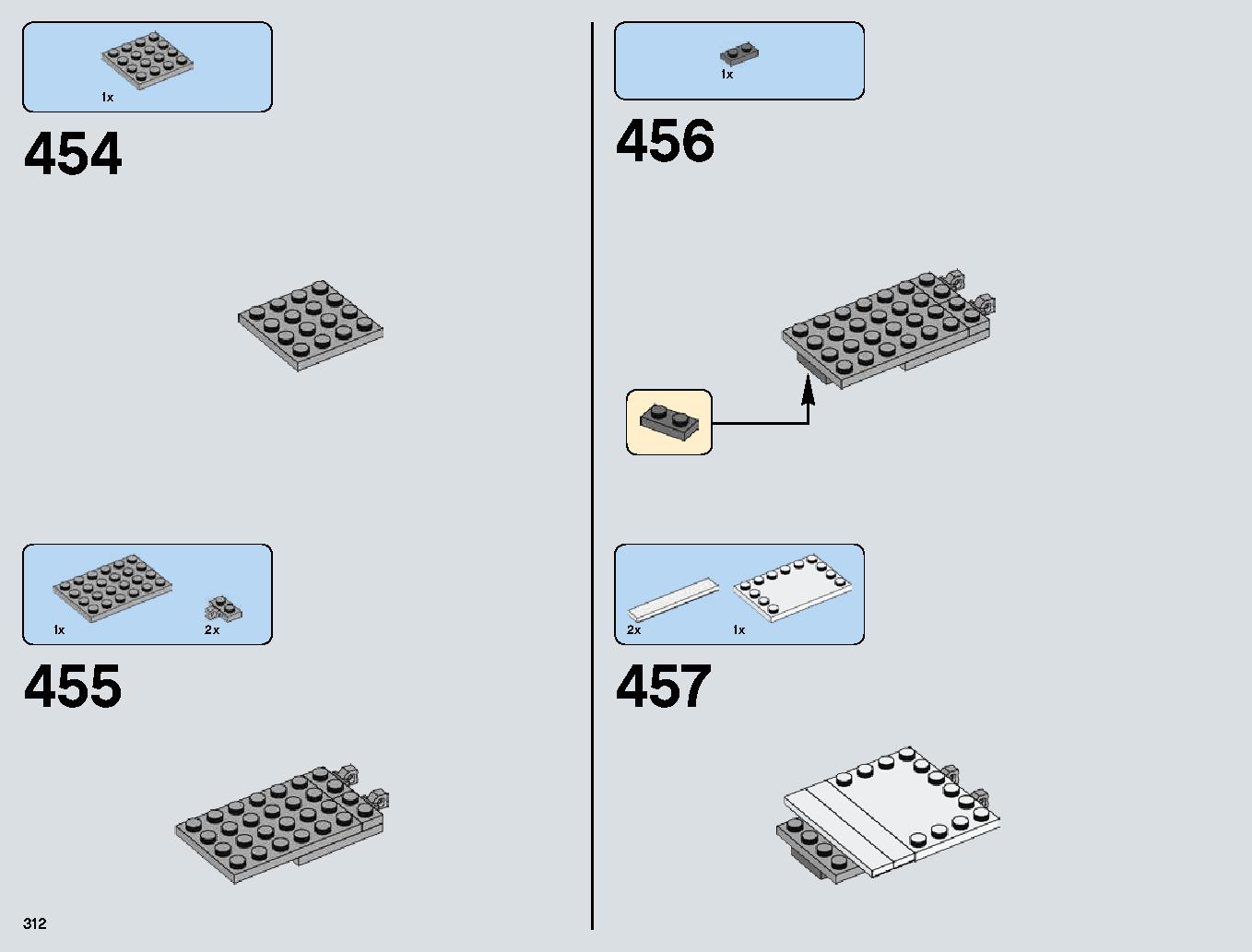 Snowspeeder 75144 LEGO information LEGO instructions 312 page