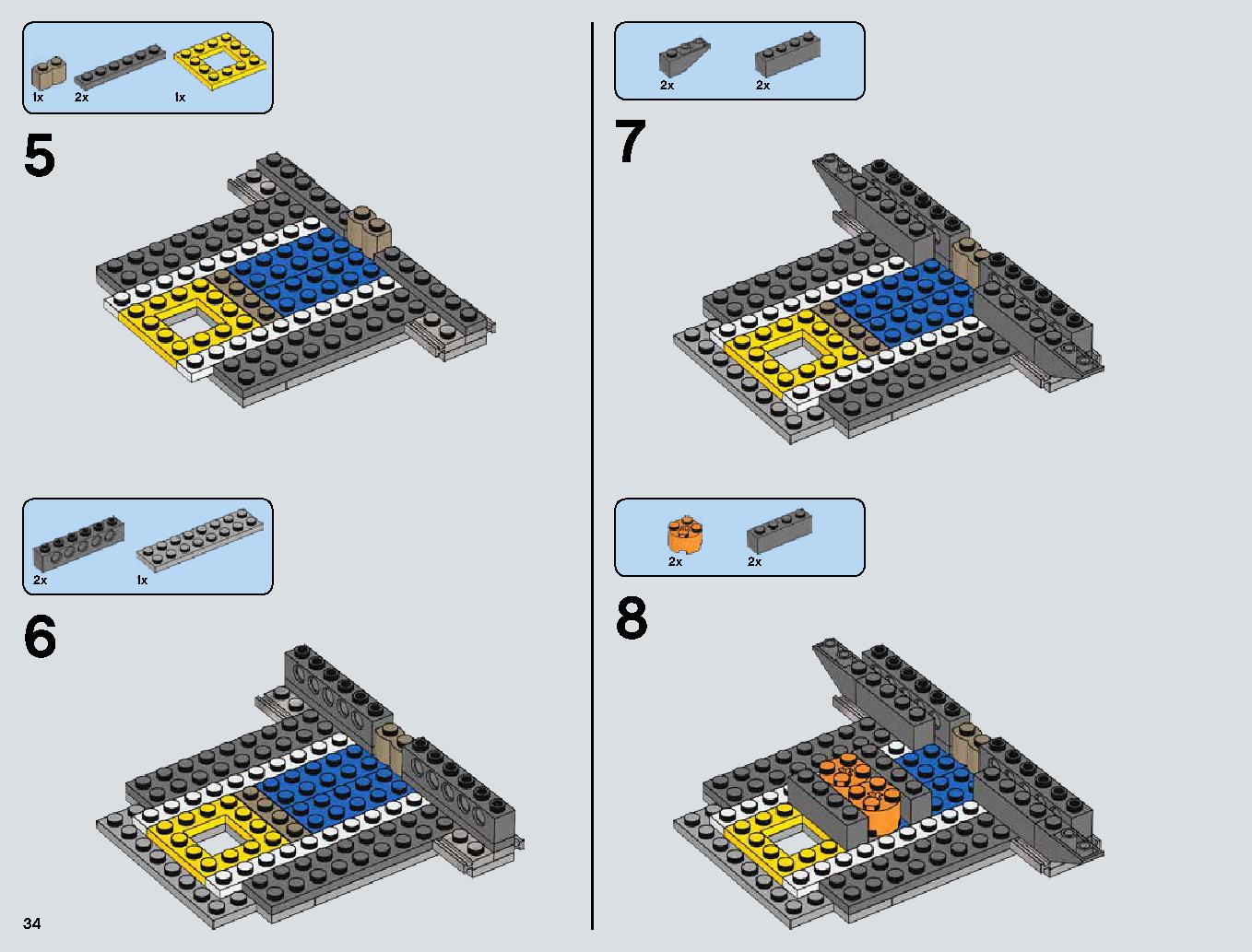 Snowspeeder 75144 LEGO information LEGO instructions 34 page