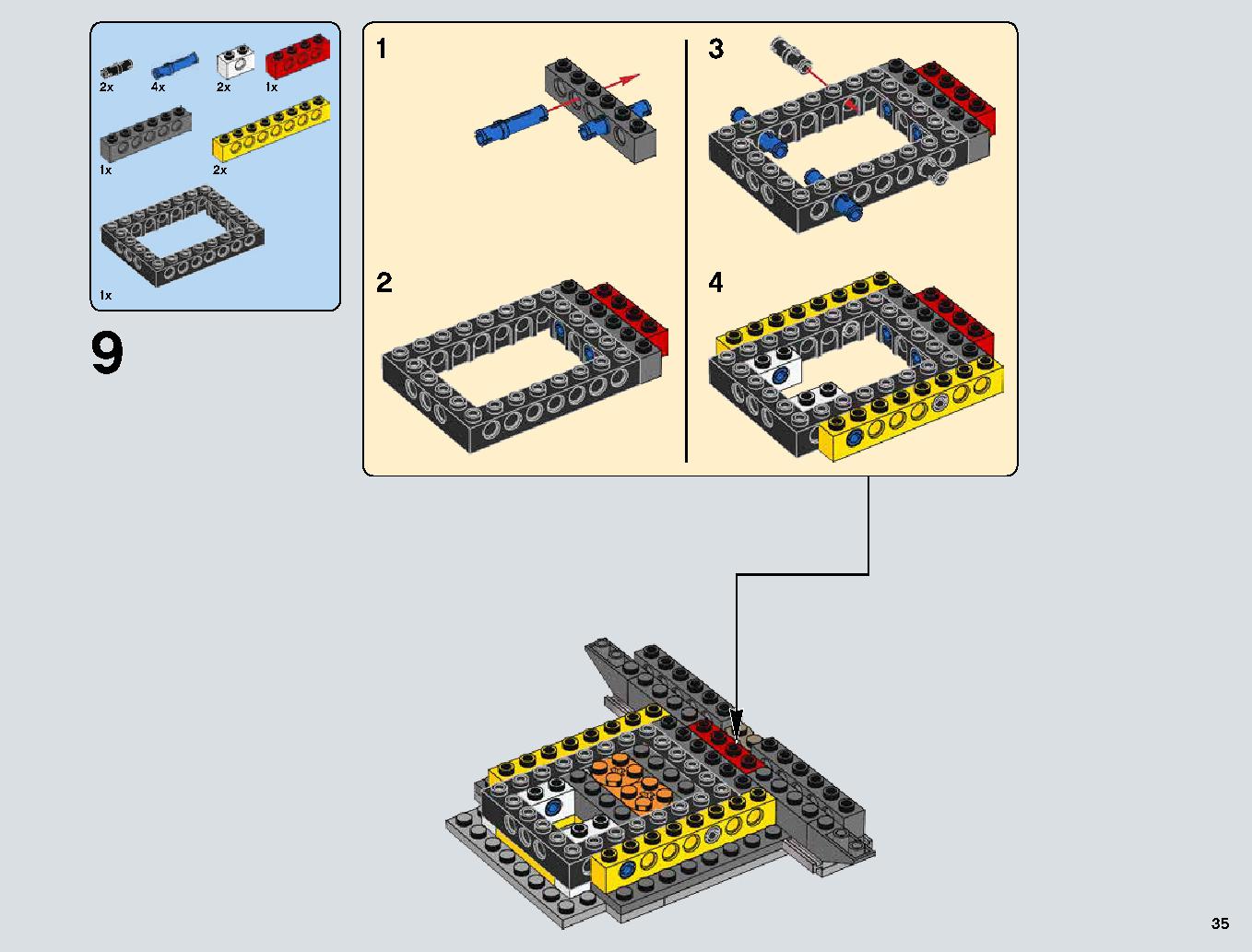 Snowspeeder 75144 レゴの商品情報 レゴの説明書・組立方法 35 page