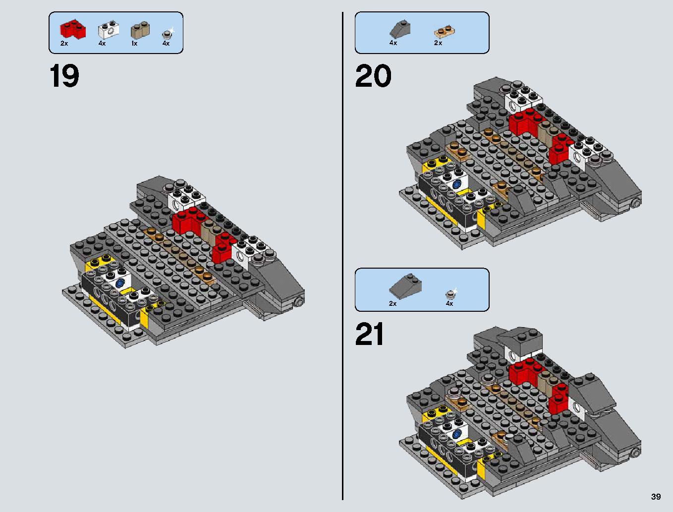 Snowspeeder 75144 LEGO information LEGO instructions 39 page