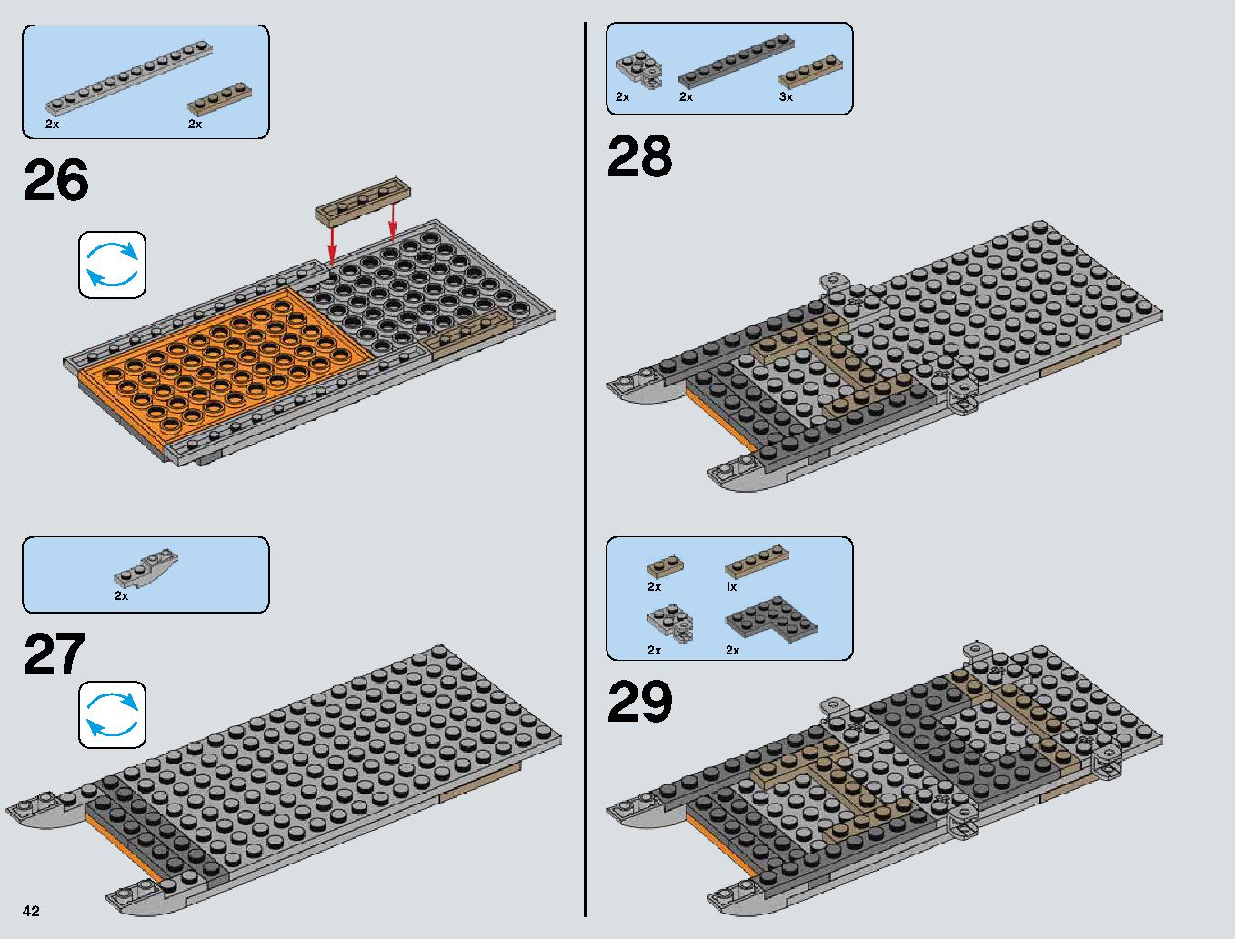 Snowspeeder 75144 レゴの商品情報 レゴの説明書・組立方法 42 page