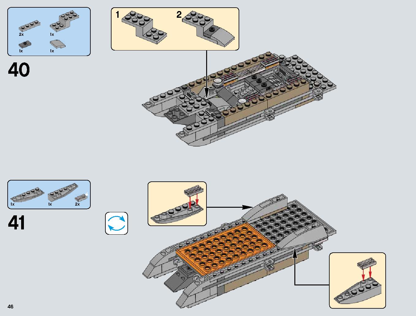 Snowspeeder 75144 レゴの商品情報 レゴの説明書・組立方法 46 page