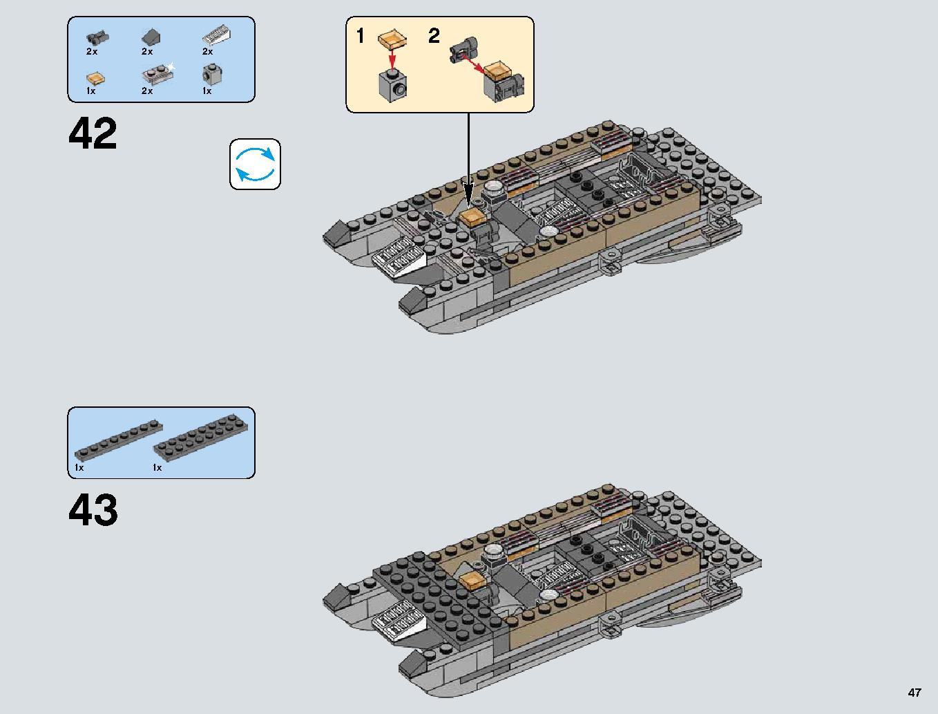 Snowspeeder 75144 レゴの商品情報 レゴの説明書・組立方法 47 page