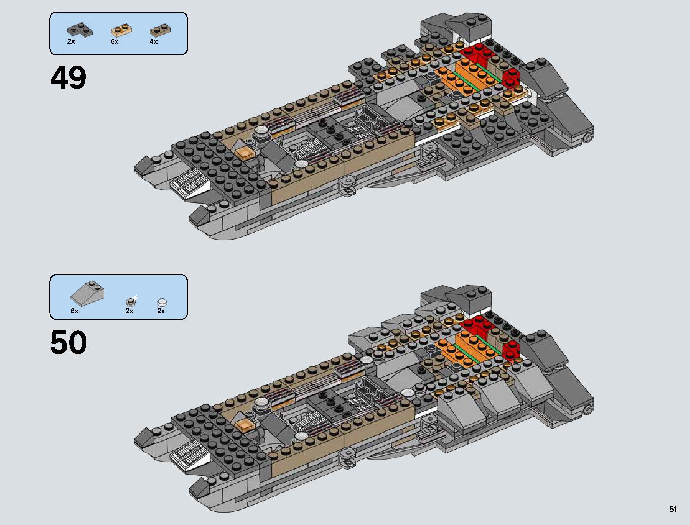 Snowspeeder 75144 LEGO information LEGO instructions 51 page