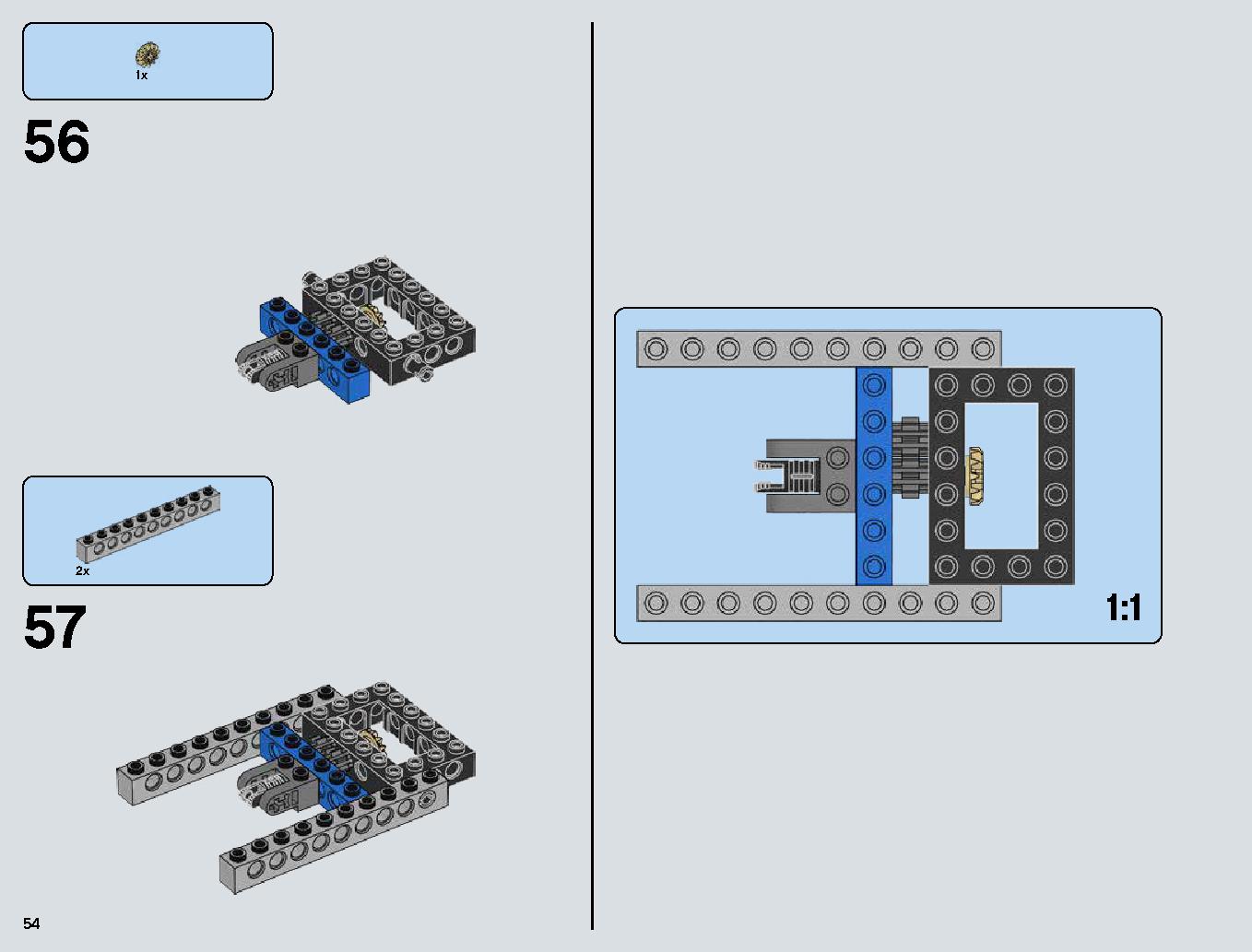 Snowspeeder 75144 レゴの商品情報 レゴの説明書・組立方法 54 page