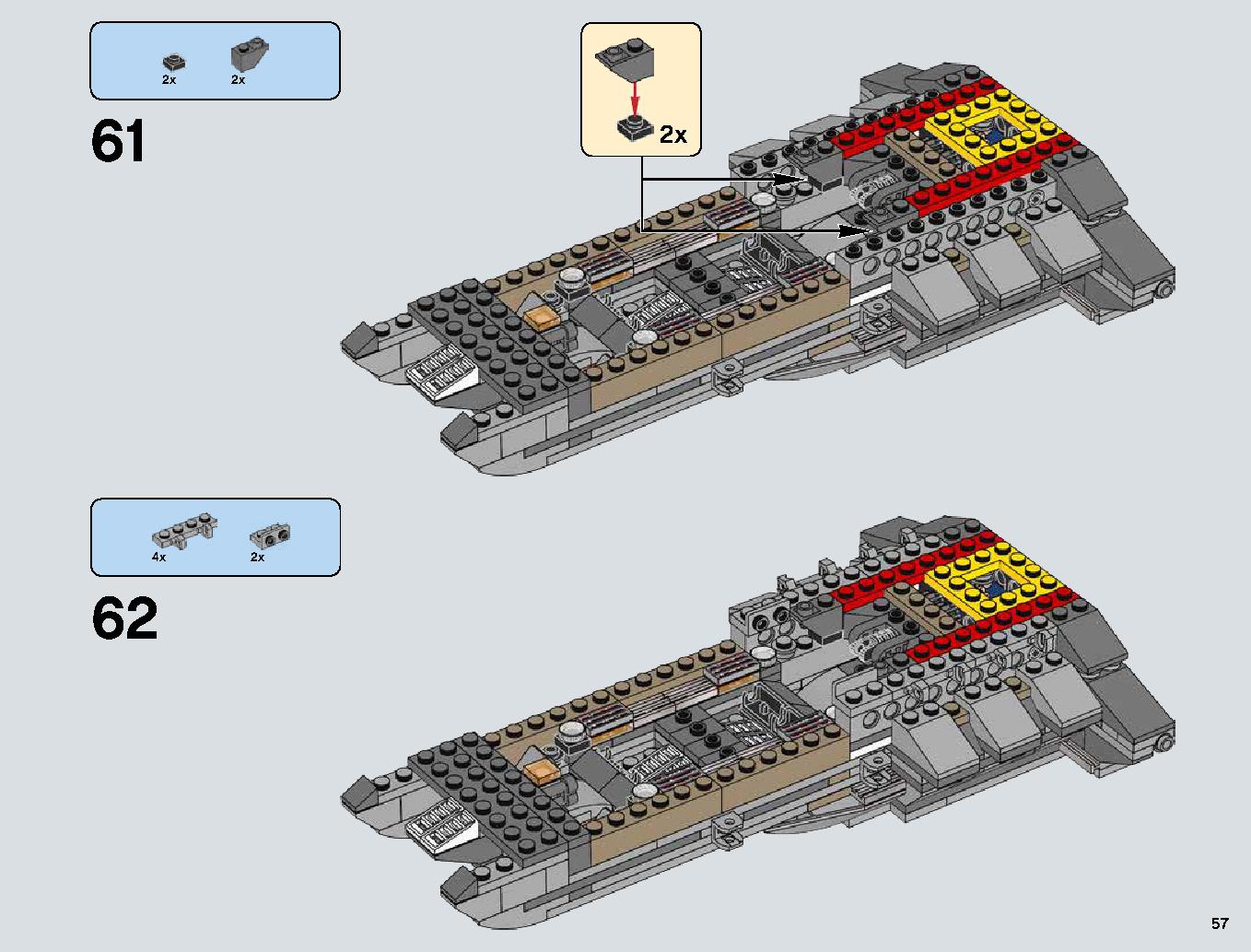 Snowspeeder 75144 レゴの商品情報 レゴの説明書・組立方法 57 page