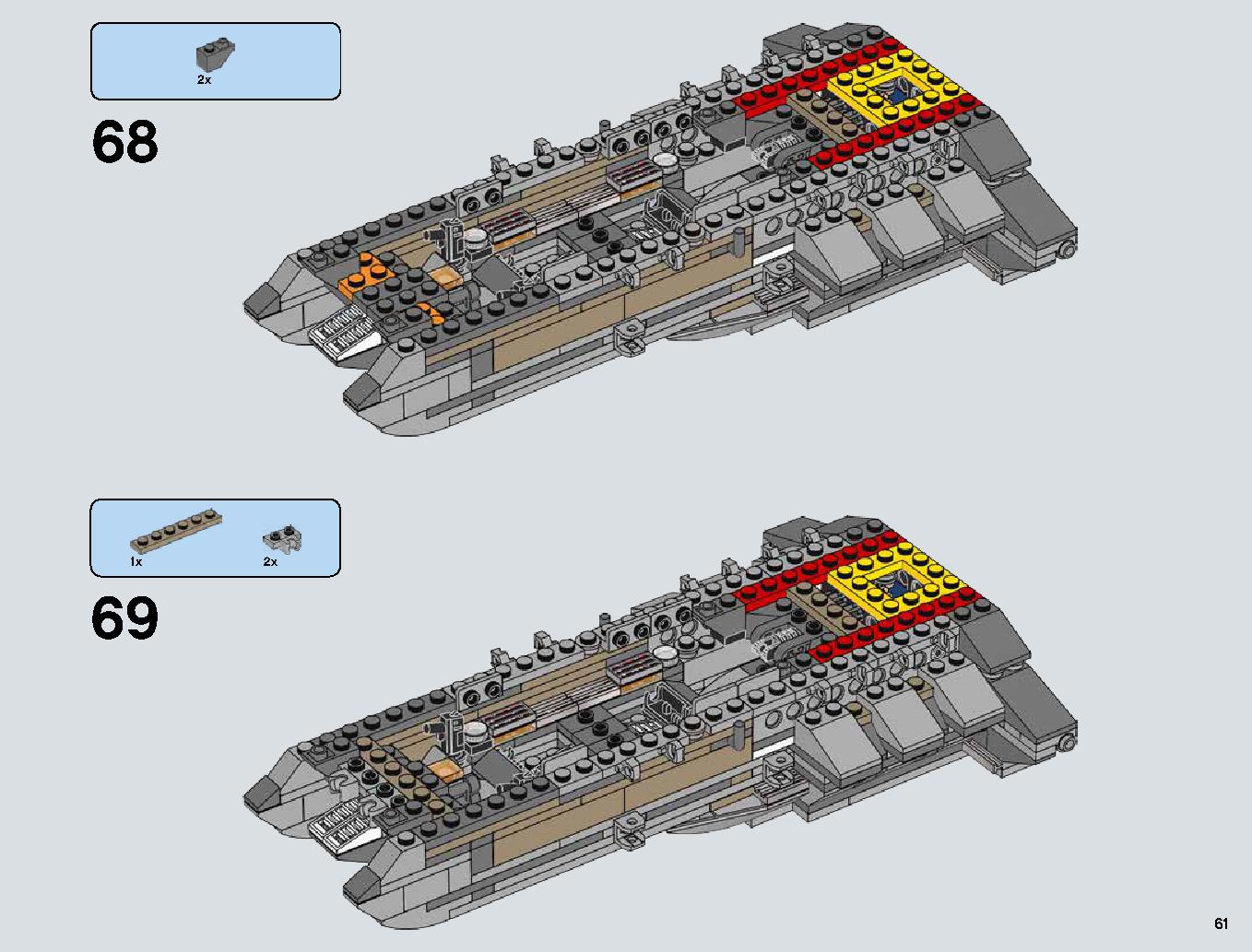 Snowspeeder 75144 LEGO information LEGO instructions 61 page