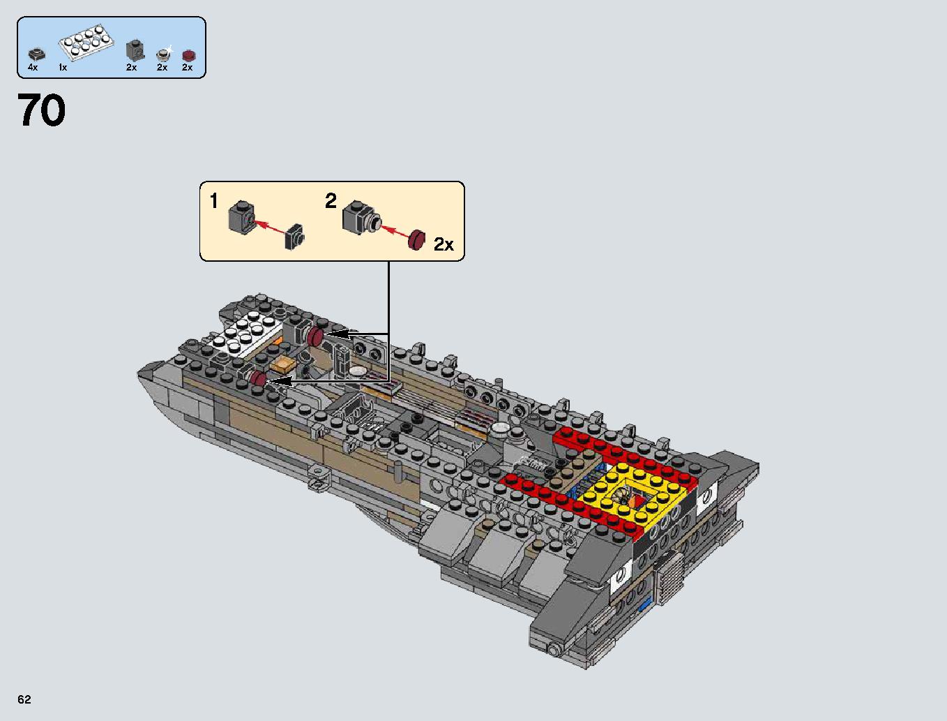 Snowspeeder 75144 レゴの商品情報 レゴの説明書・組立方法 62 page