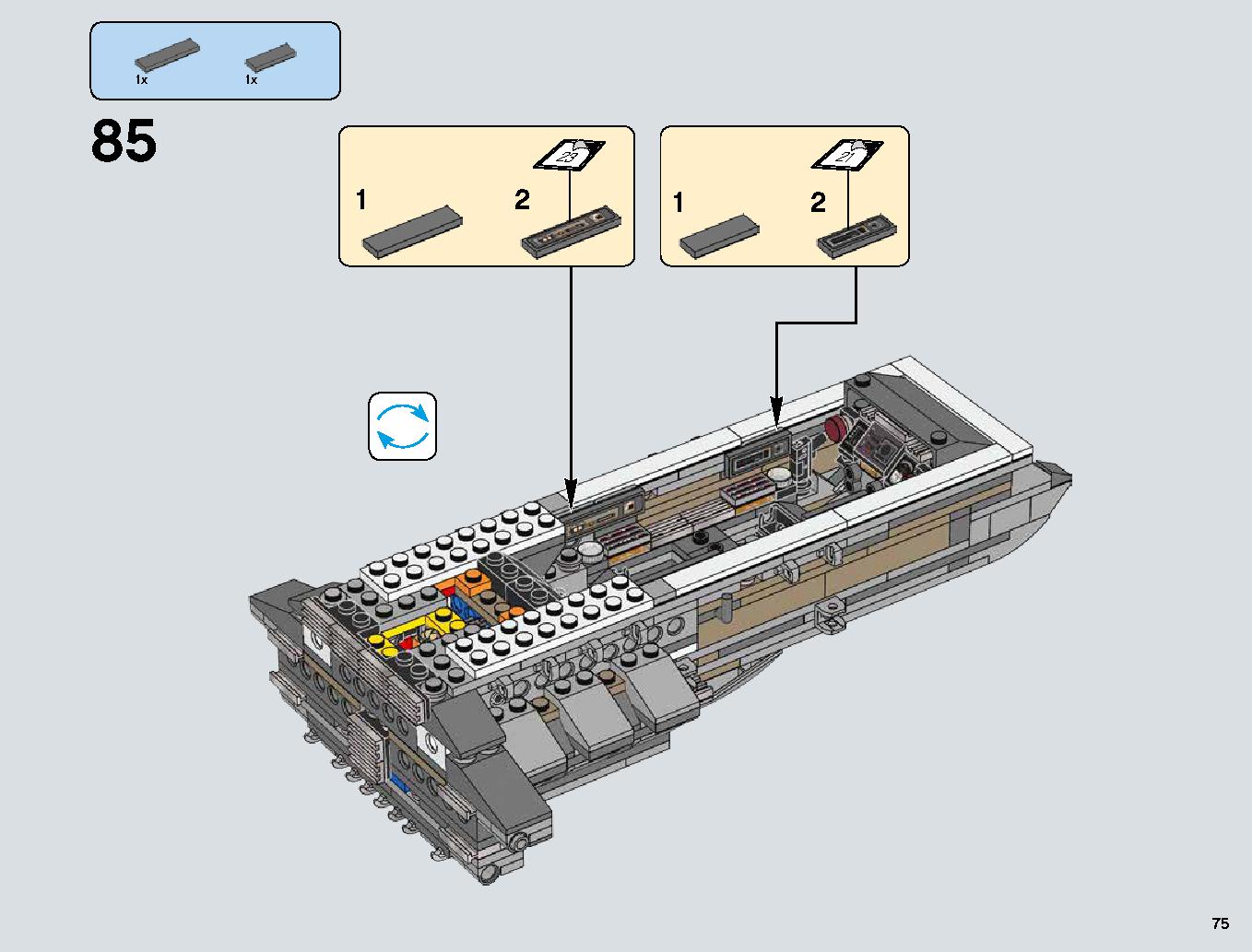 Snowspeeder 75144 LEGO information LEGO instructions 75 page