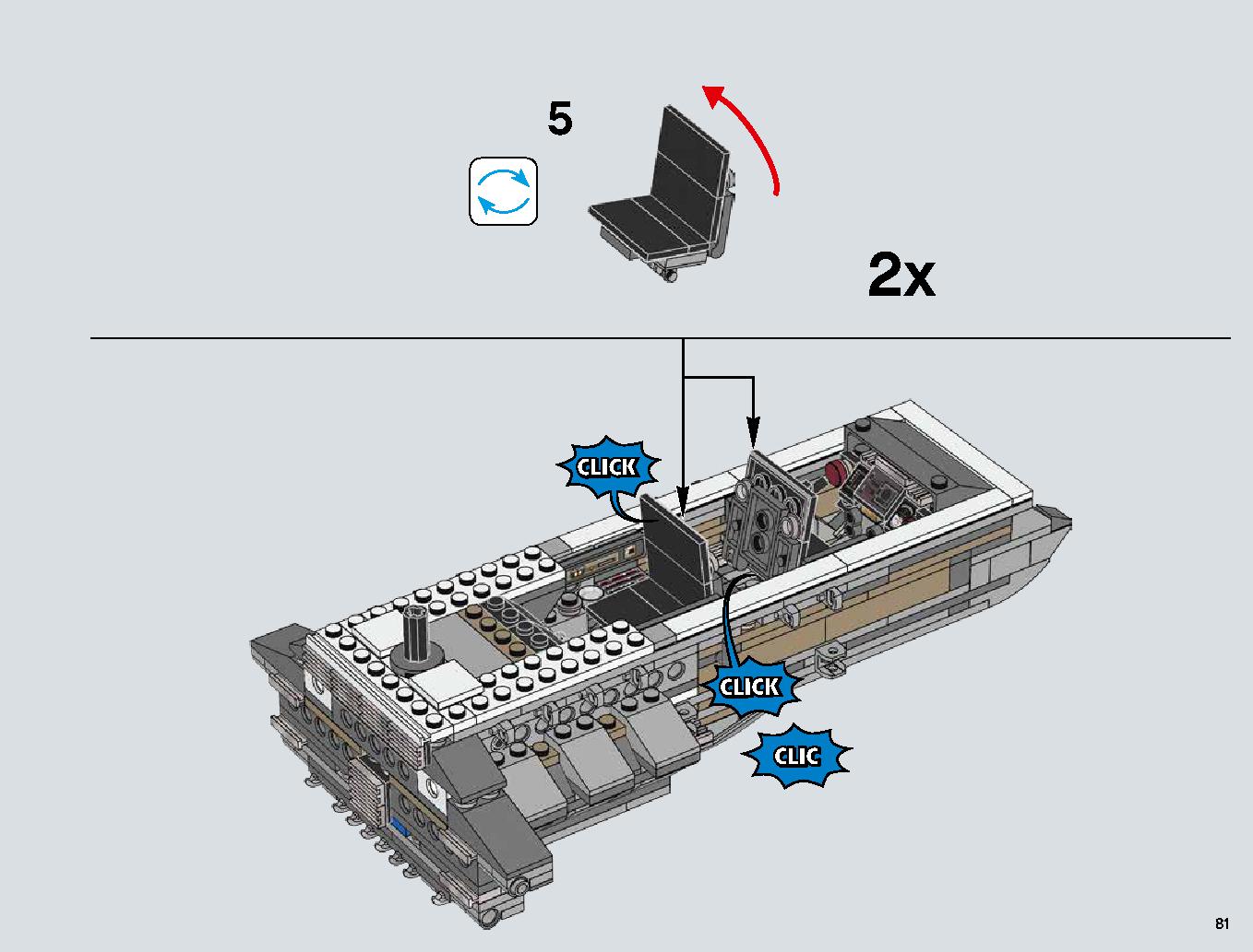 Snowspeeder 75144 LEGO information LEGO instructions 81 page