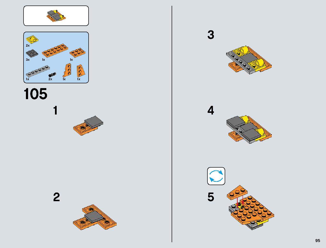 Snowspeeder 75144 レゴの商品情報 レゴの説明書・組立方法 95 page