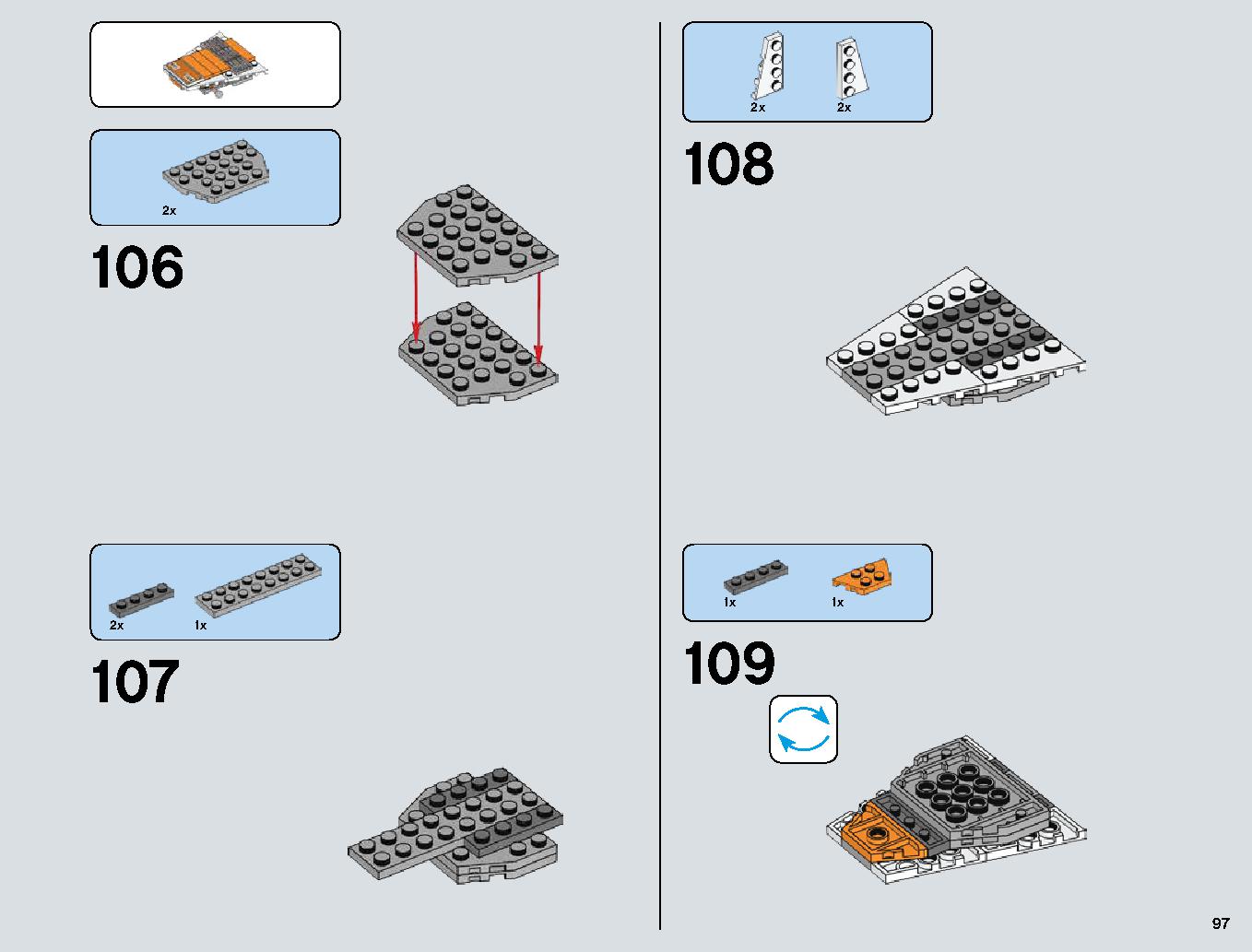 Snowspeeder 75144 レゴの商品情報 レゴの説明書・組立方法 97 page