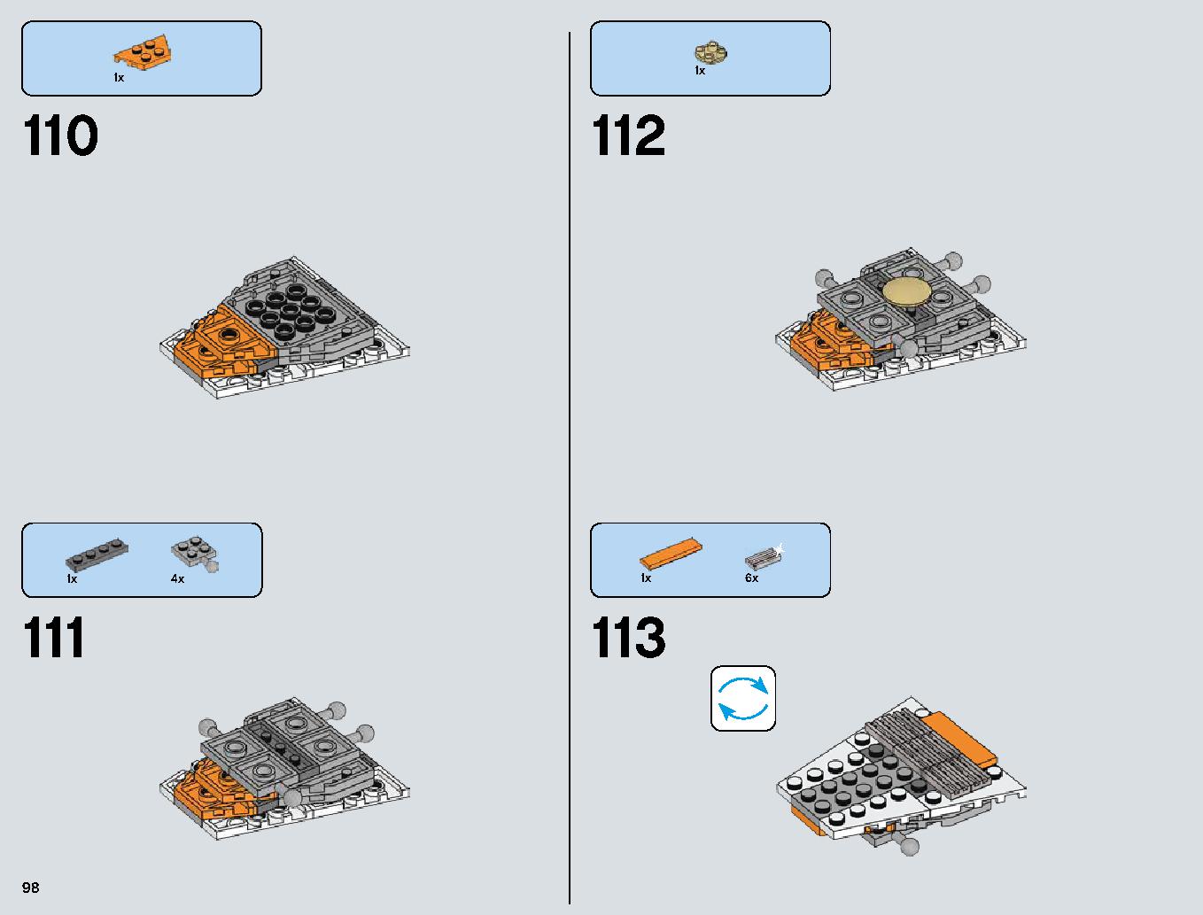 Snowspeeder 75144 レゴの商品情報 レゴの説明書・組立方法 98 page