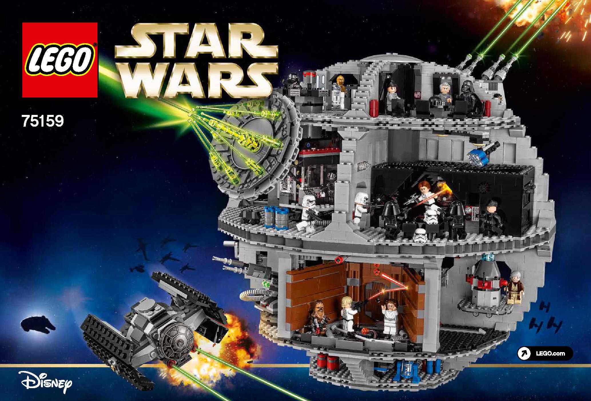 Death Star 75159 LEGO information LEGO instructions 1 page