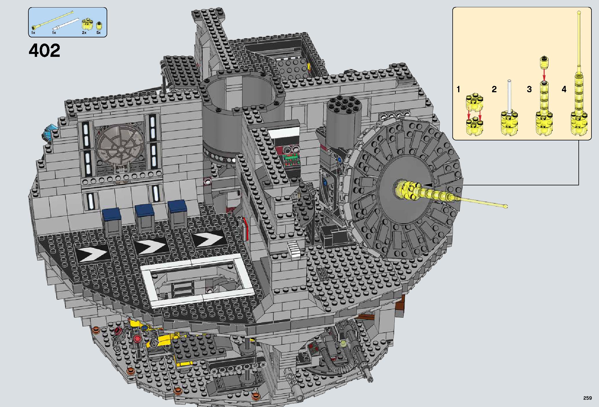 Death Star 75159 LEGO information LEGO instructions 259 page