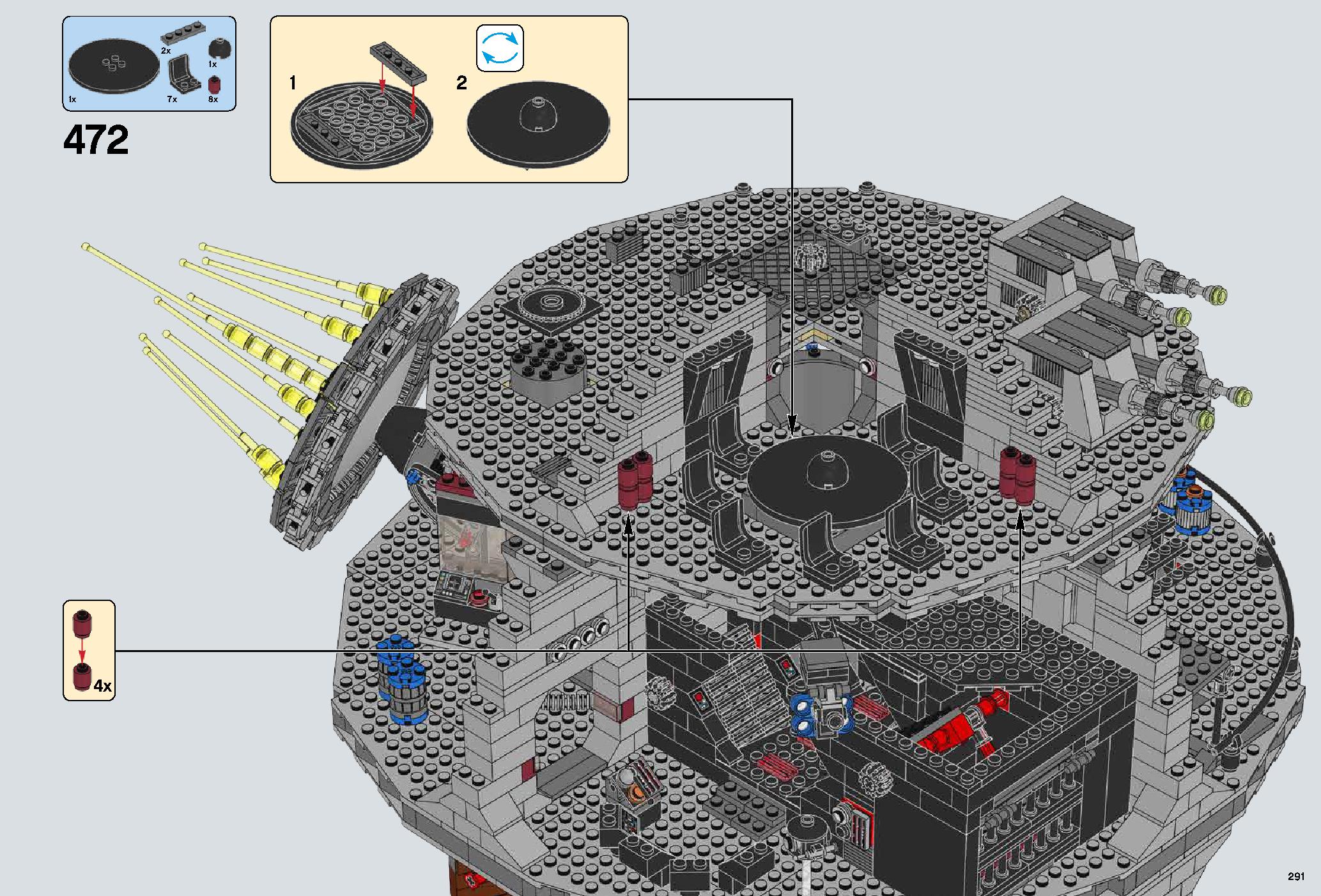 Death Star 75159 LEGO information LEGO instructions 291 page
