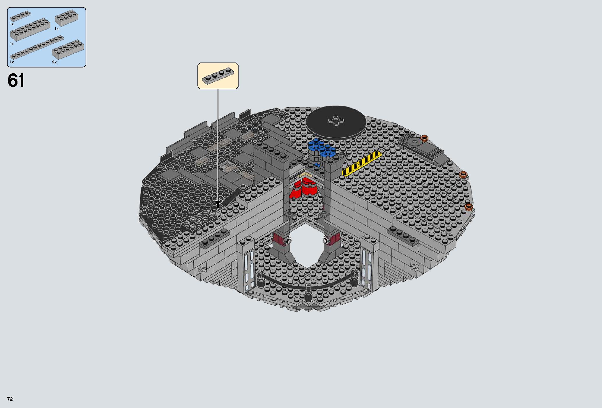 デス・スター 75159 レゴの商品情報 レゴの説明書・組立方法 72 page