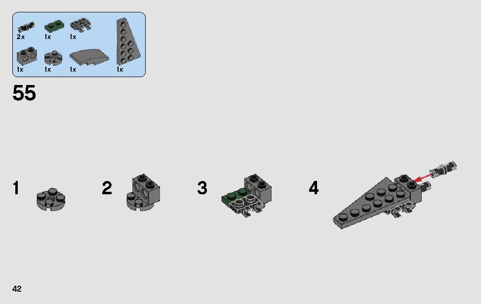 ヨーダのジェダイ・スターファイター 75168 レゴの商品情報 レゴの説明書・組立方法 42 page