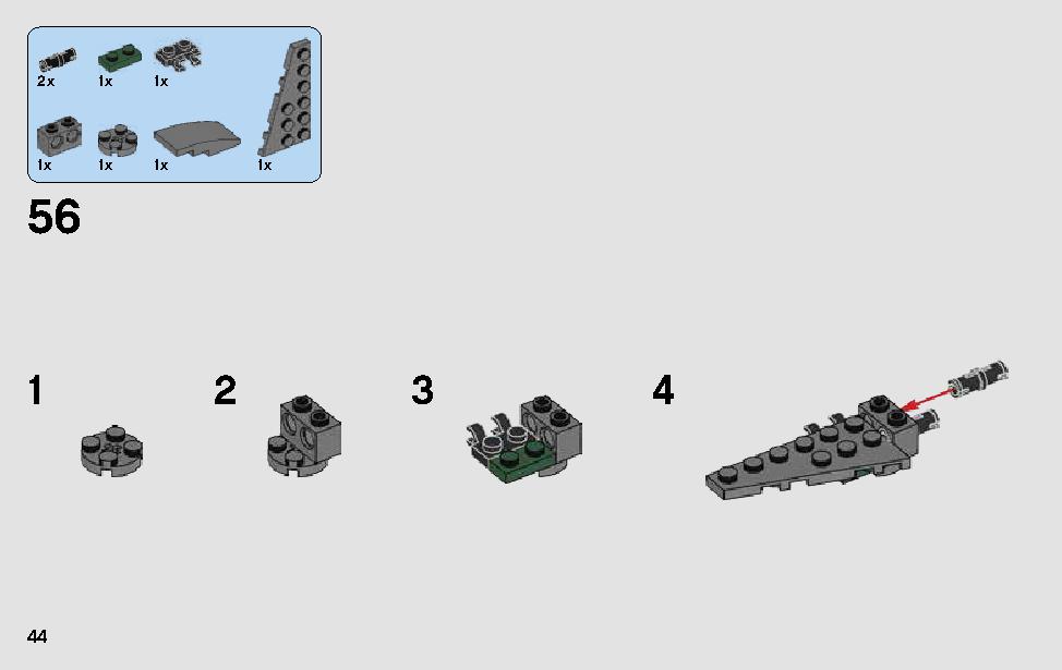 ヨーダのジェダイ・スターファイター 75168 レゴの商品情報 レゴの説明書・組立方法 44 page