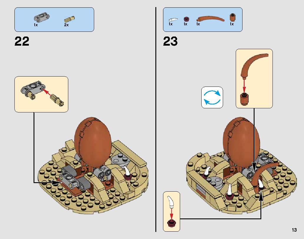 Desert Skiff Escape 75174 レゴの商品情報 レゴの説明書・組立方法 13 page