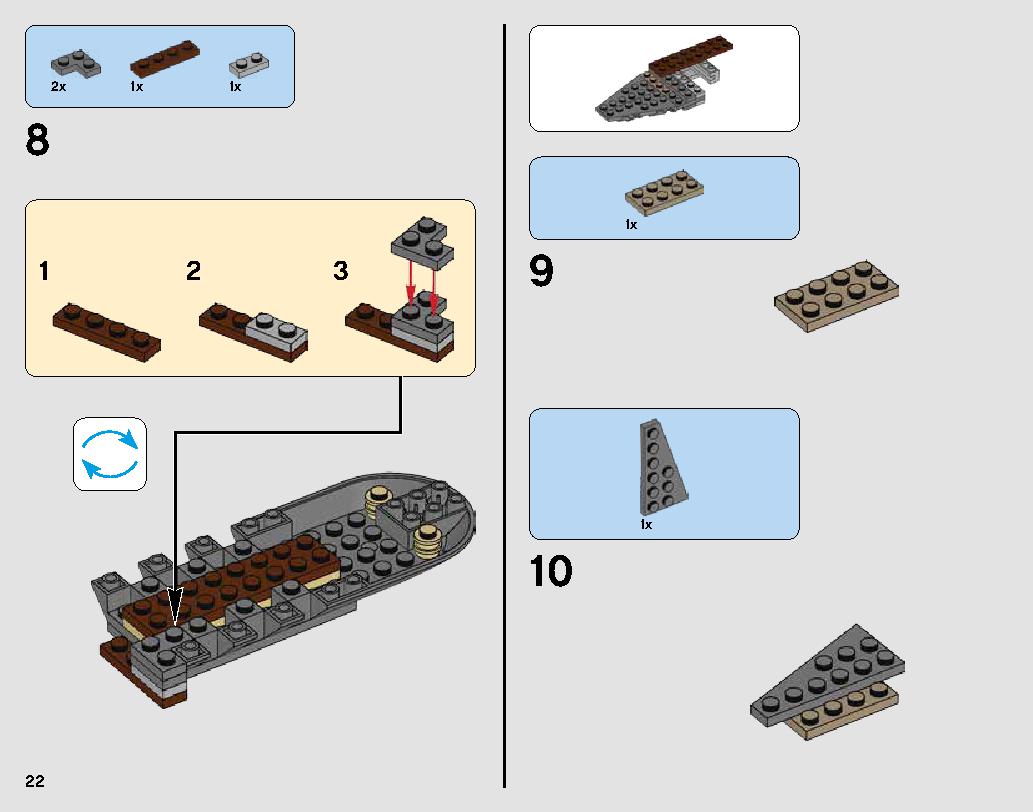 Desert Skiff Escape 75174 レゴの商品情報 レゴの説明書・組立方法 22 page