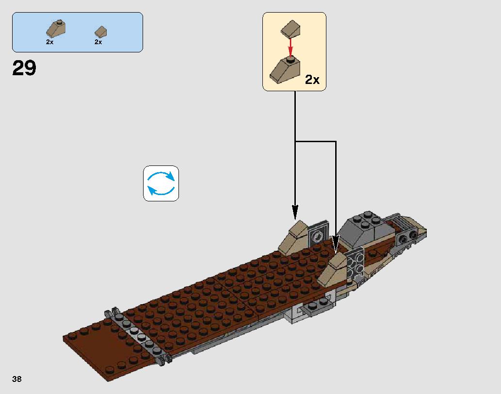 Desert Skiff Escape 75174 レゴの商品情報 レゴの説明書・組立方法 38 page