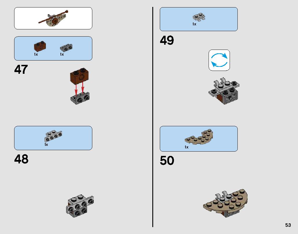 Desert Skiff Escape 75174 レゴの商品情報 レゴの説明書・組立方法 53 page