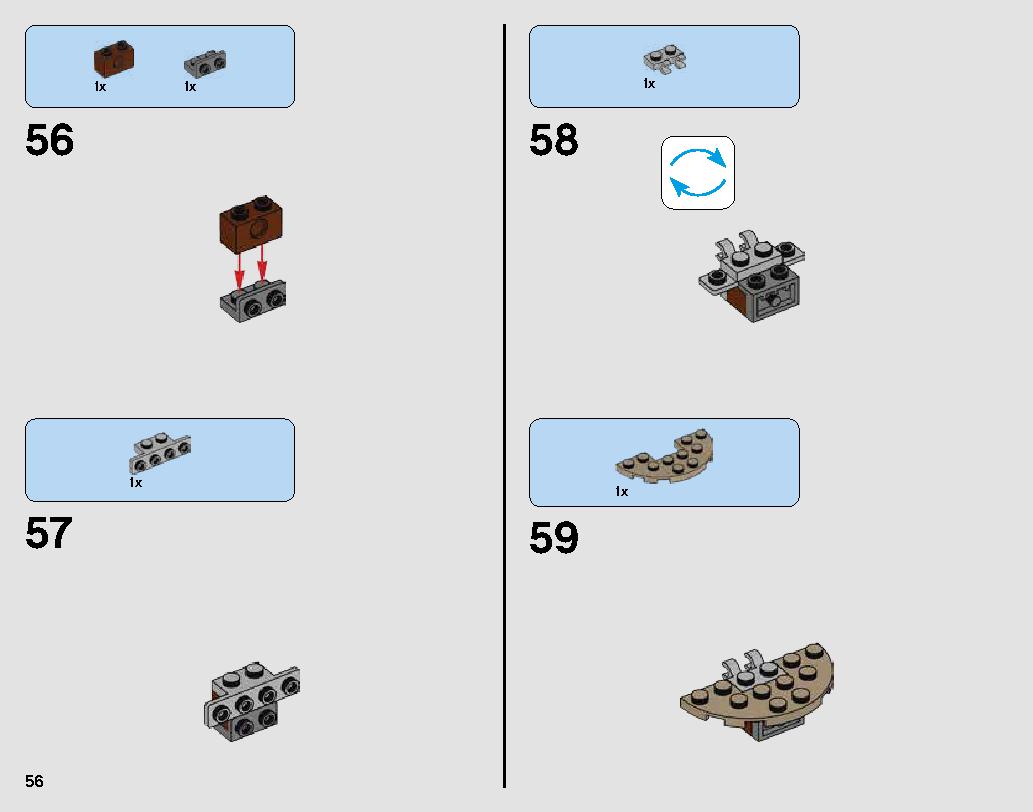Desert Skiff Escape 75174 レゴの商品情報 レゴの説明書・組立方法 56 page