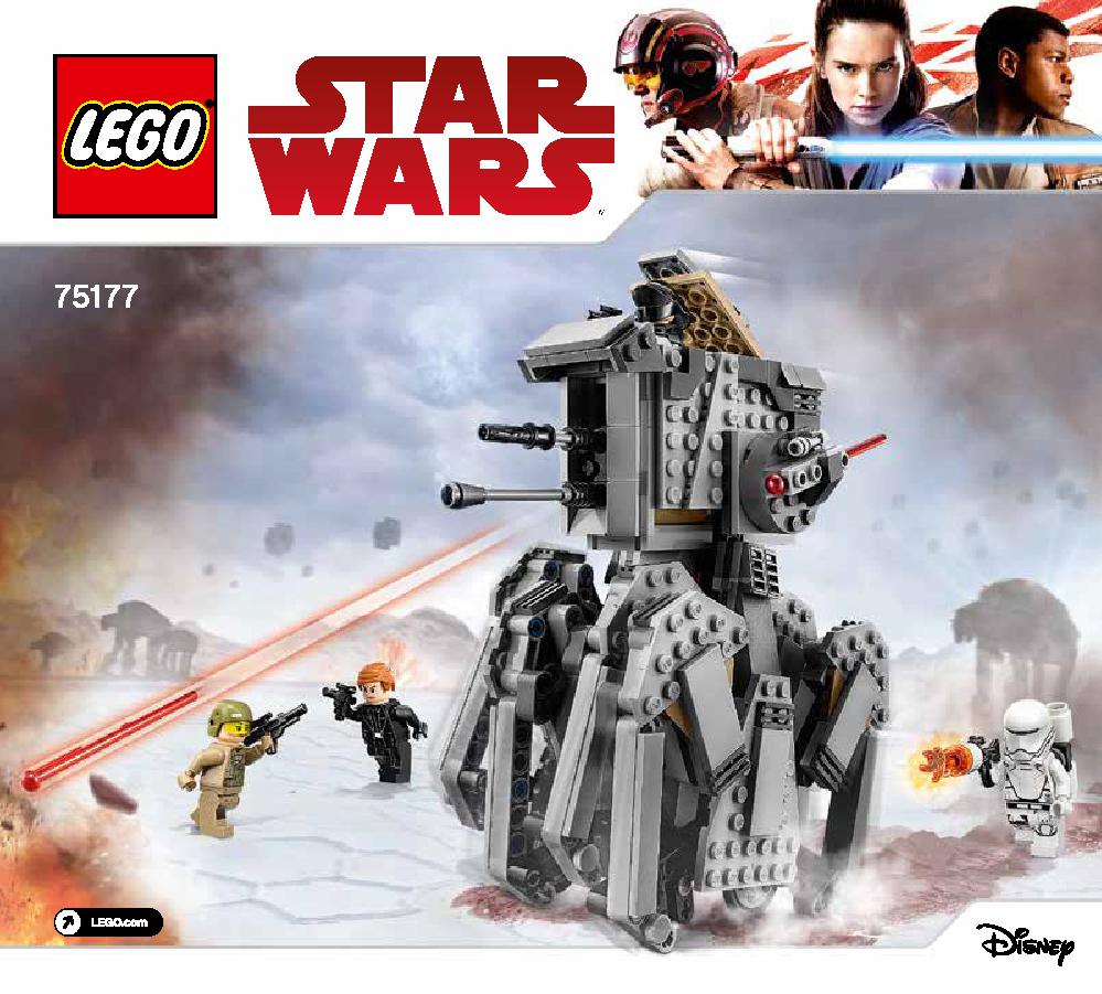 First Order Heavy Scout Walker 75177 LEGO information LEGO instructions 1 page