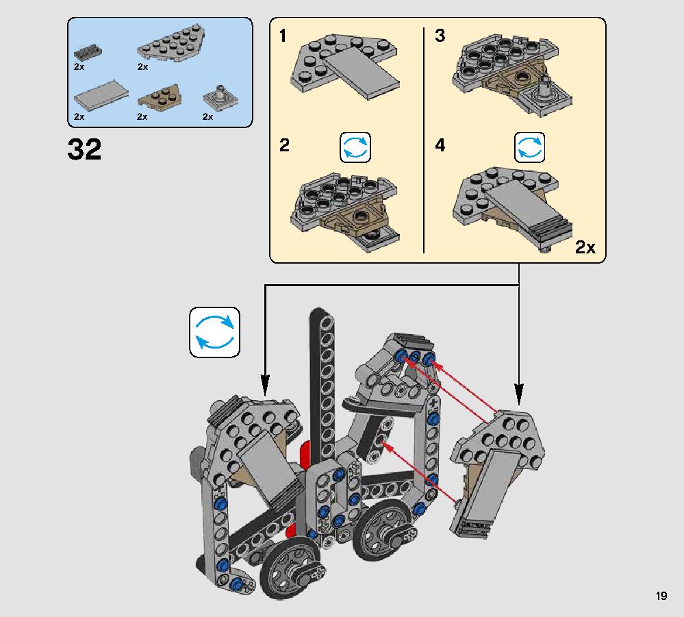 First Order Heavy Scout Walker 75177 LEGO information LEGO instructions 19 page