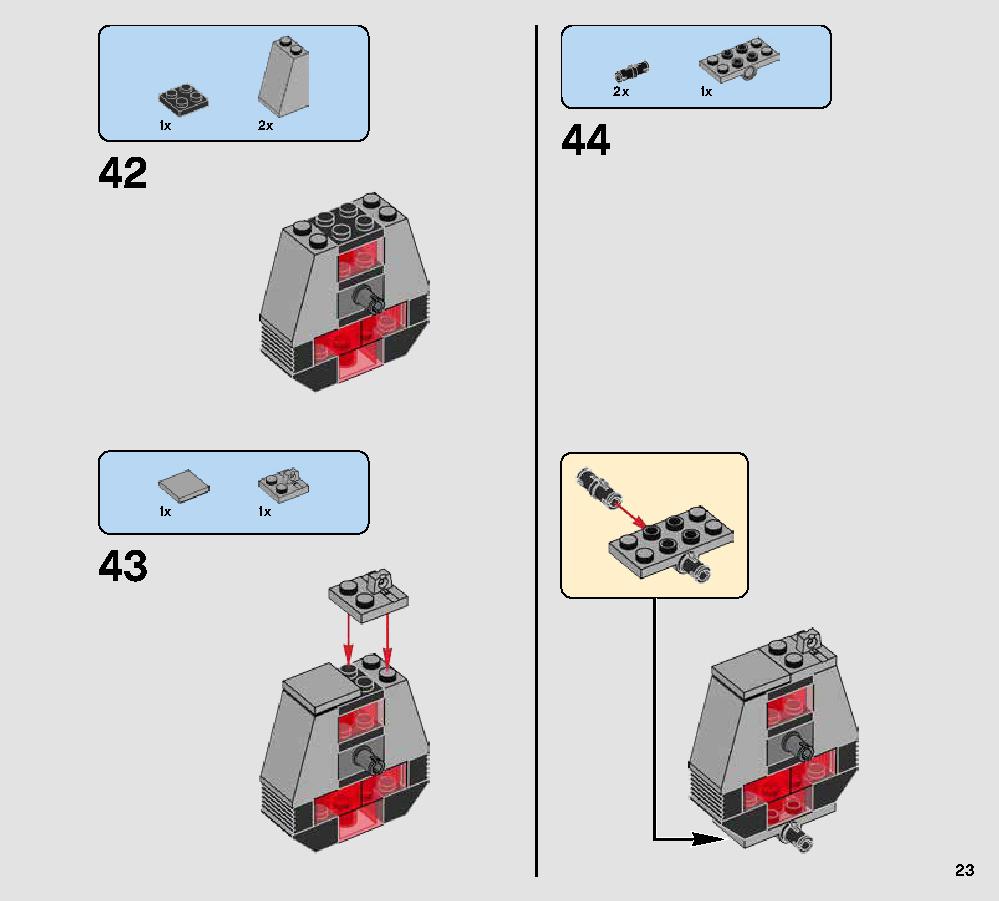 First Order Heavy Scout Walker 75177 LEGO information LEGO instructions 23 page