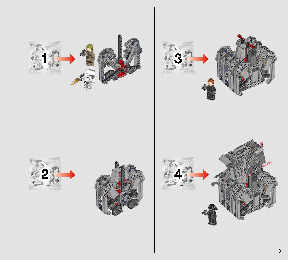 First Order Heavy Scout Walker 75177 LEGO information LEGO instructions 3 page