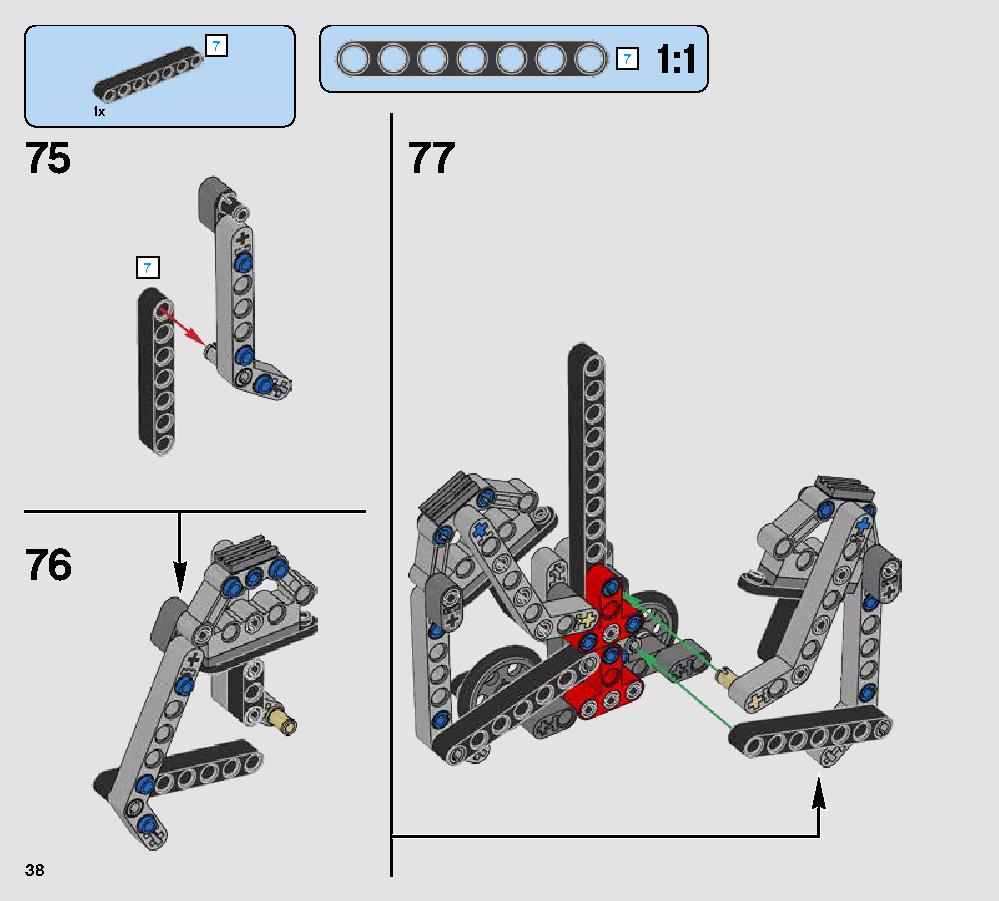 First Order Heavy Scout Walker 75177 LEGO information LEGO instructions 38 page