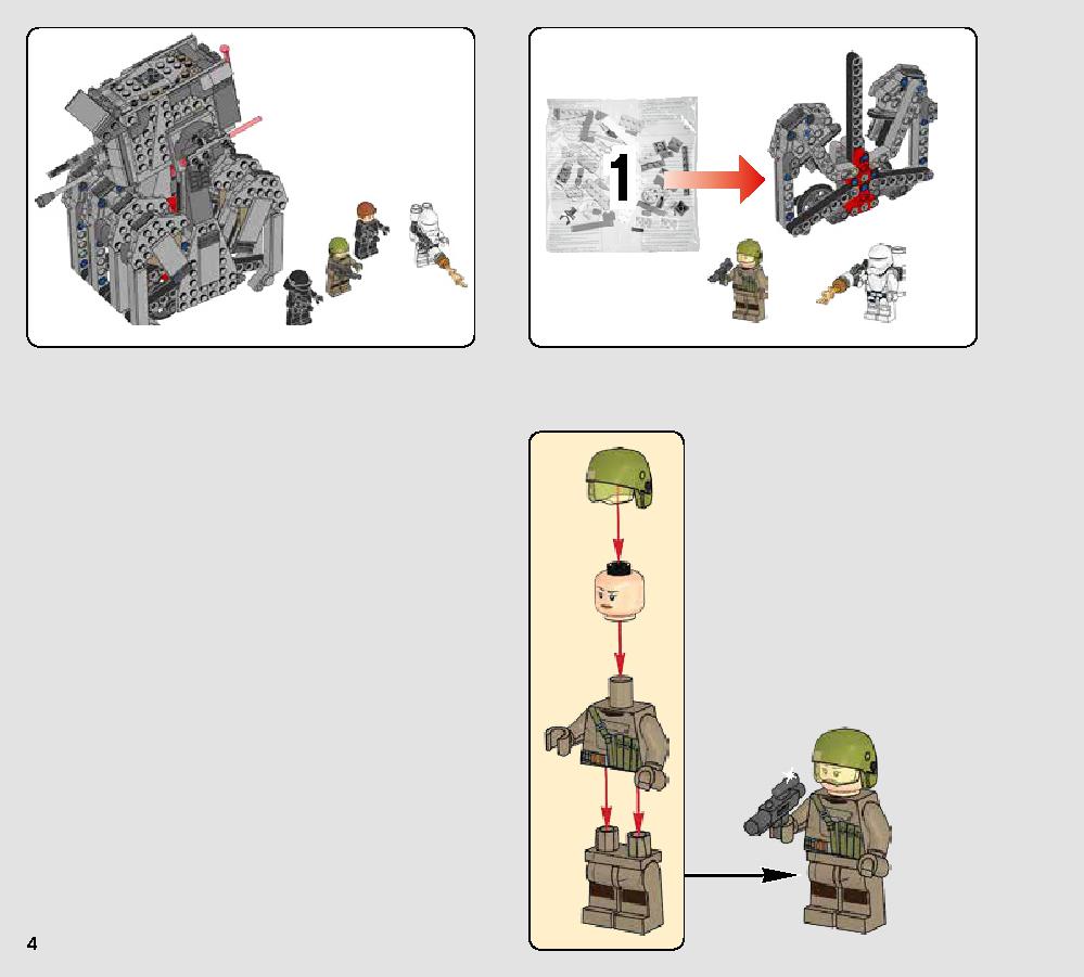 First Order Heavy Scout Walker 75177 LEGO information LEGO instructions 4 page