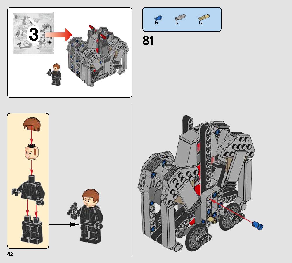First Order Heavy Scout Walker 75177 LEGO information LEGO instructions 42 page