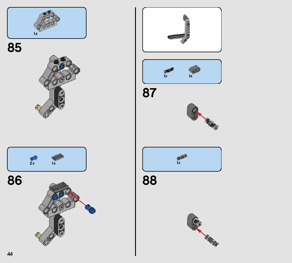First Order Heavy Scout Walker 75177 LEGO information LEGO instructions 44 page