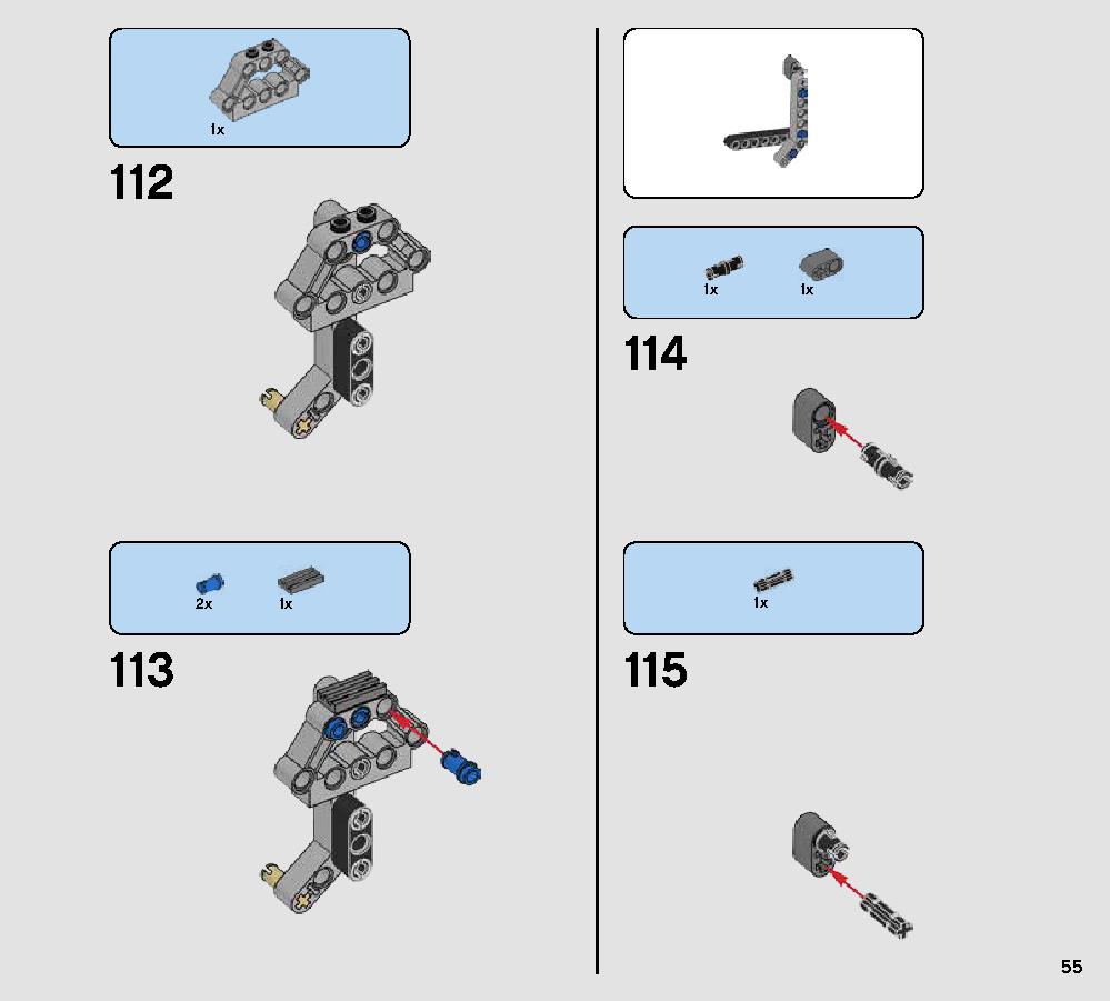 First Order Heavy Scout Walker 75177 LEGO information LEGO instructions 55 page