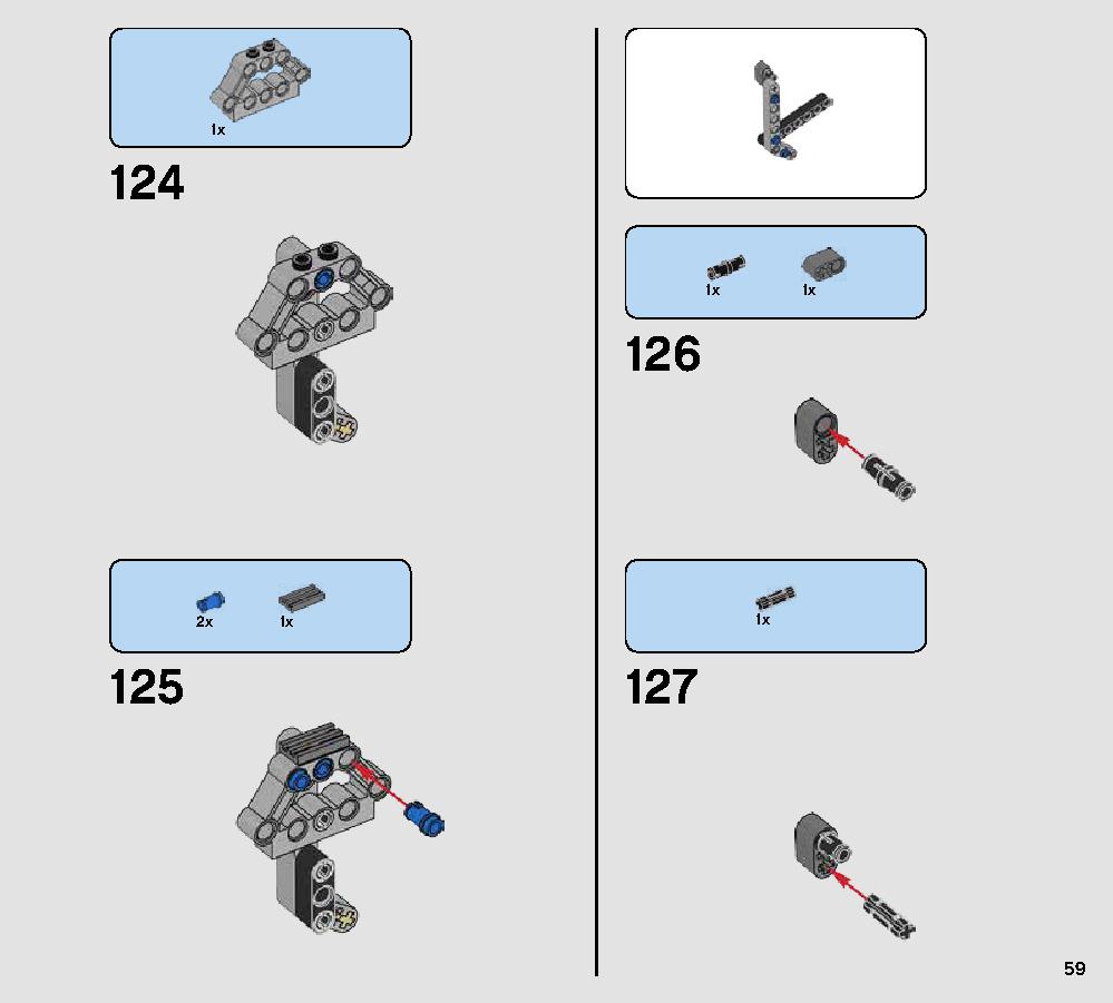 First Order Heavy Scout Walker 75177 LEGO information LEGO instructions 59 page