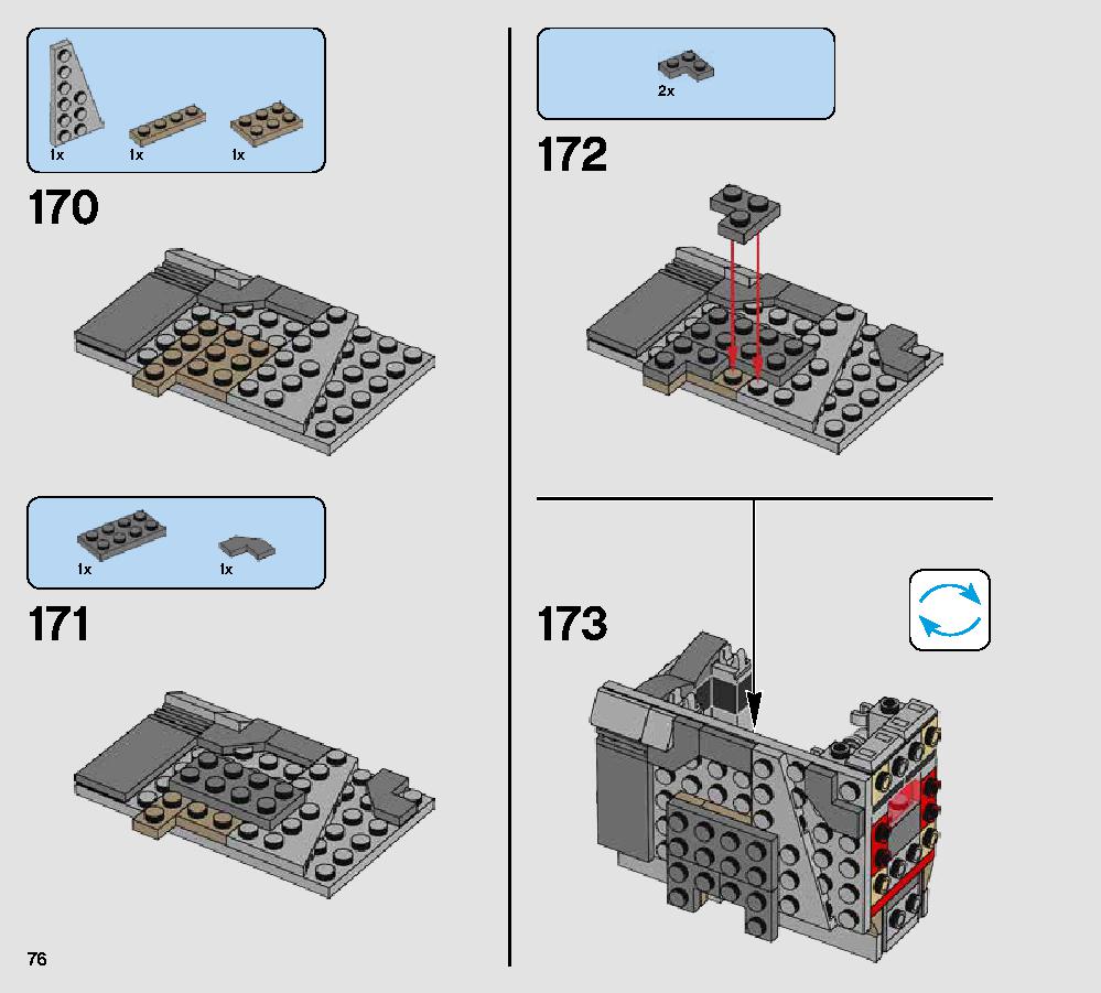 First Order Heavy Scout Walker 75177 LEGO information LEGO instructions 76 page